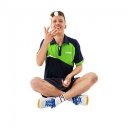Gewo Shirt Nova navy-limegroen