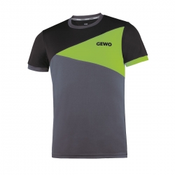 Gewo T-Shirt Anzio anthraciet-groen-zwart