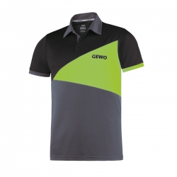 Gewo Shirt Anzio Katoen anthraciet-groen-zwart