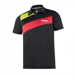 *Large-PPM-Shirt* Gewo Novara zwart-rood