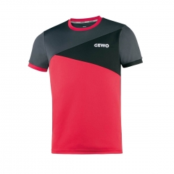 Gewo T-Shirt Anzio rood-zwart-anthraciet * L