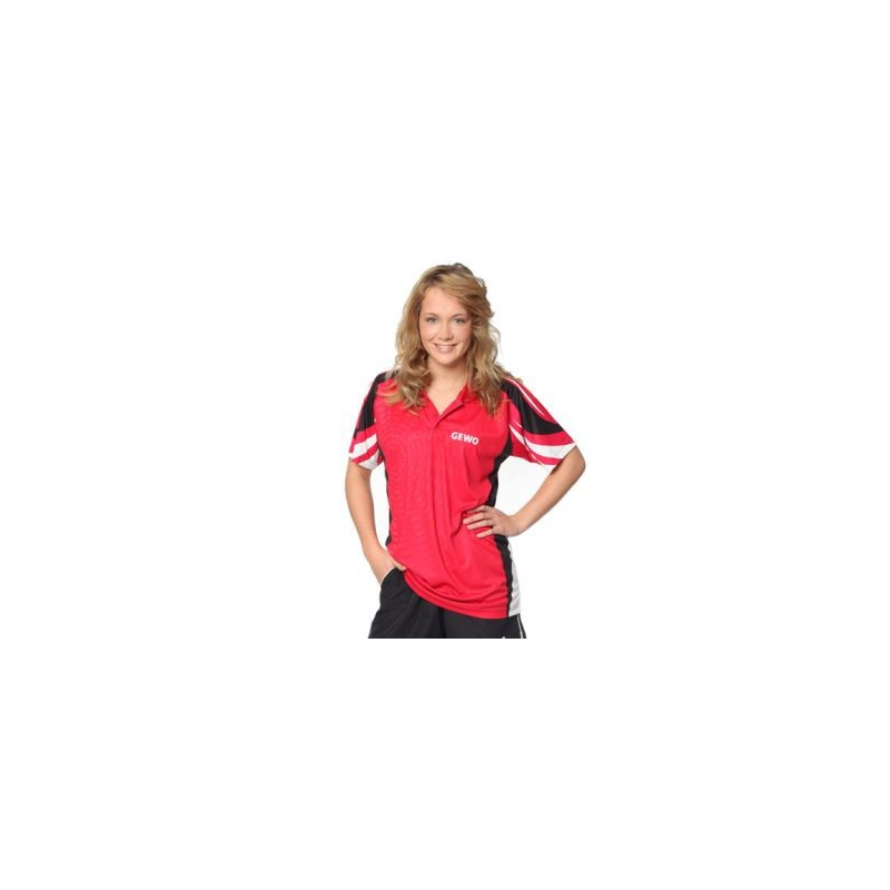 Gewo Shirt Cliff rood-zwart