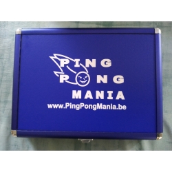 Alu Case PingPongMania blauw-wit
