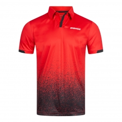 Donic Shirt Splash rood-zwart