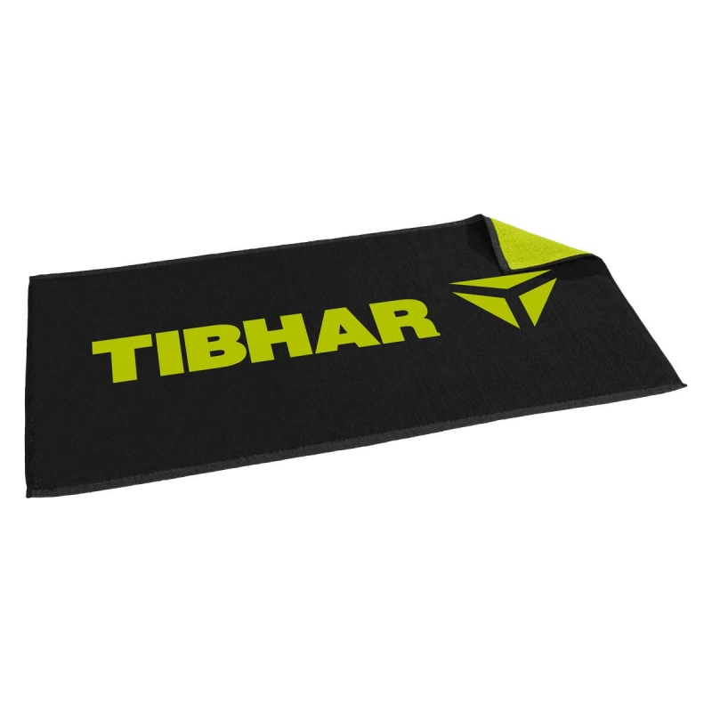 Tibhar Handdoek T zwart-groen
