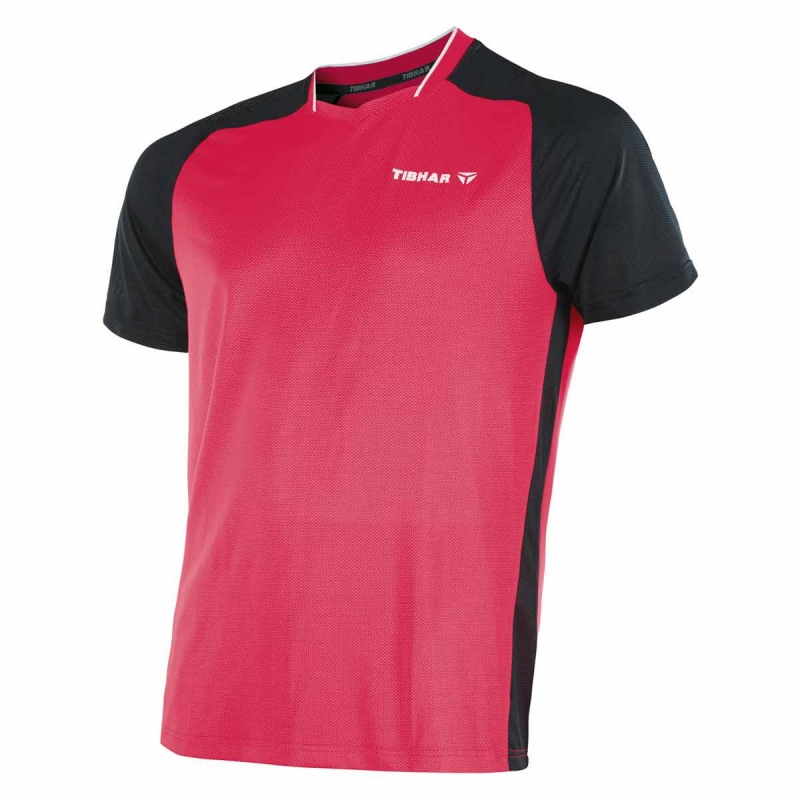 Tibhar T-Shirt Pro rood-zwart