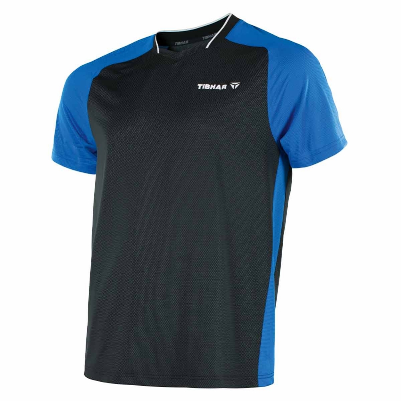 Tibhar T-Shirt Pro zwart-blauw