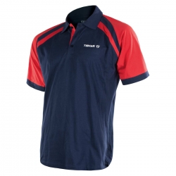 Tibhar Shirt World navy-rood