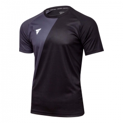 Victas V-T-Shirt 221 zwart-grijs
