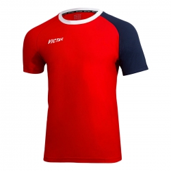 Victas V-T-Shirt 219 rood-navy