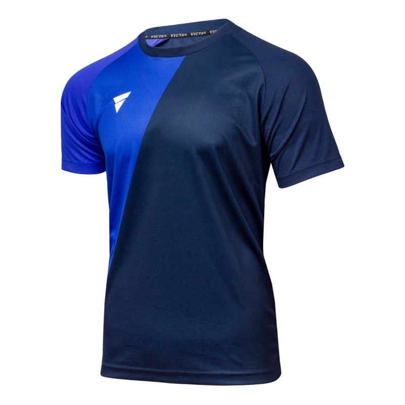 Victas V-T-Shirt 221 navy-blauw