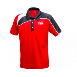 TSP Shirt Akemi rood-zwart met reclame PPM * M - XL