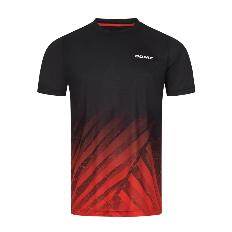 Donic T-Shirt Argon zwart-rood