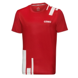 Gewo T-Shirt Bloques rood-wit