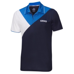Gewo Shirt Toledo Polyester navy-wit-blauw