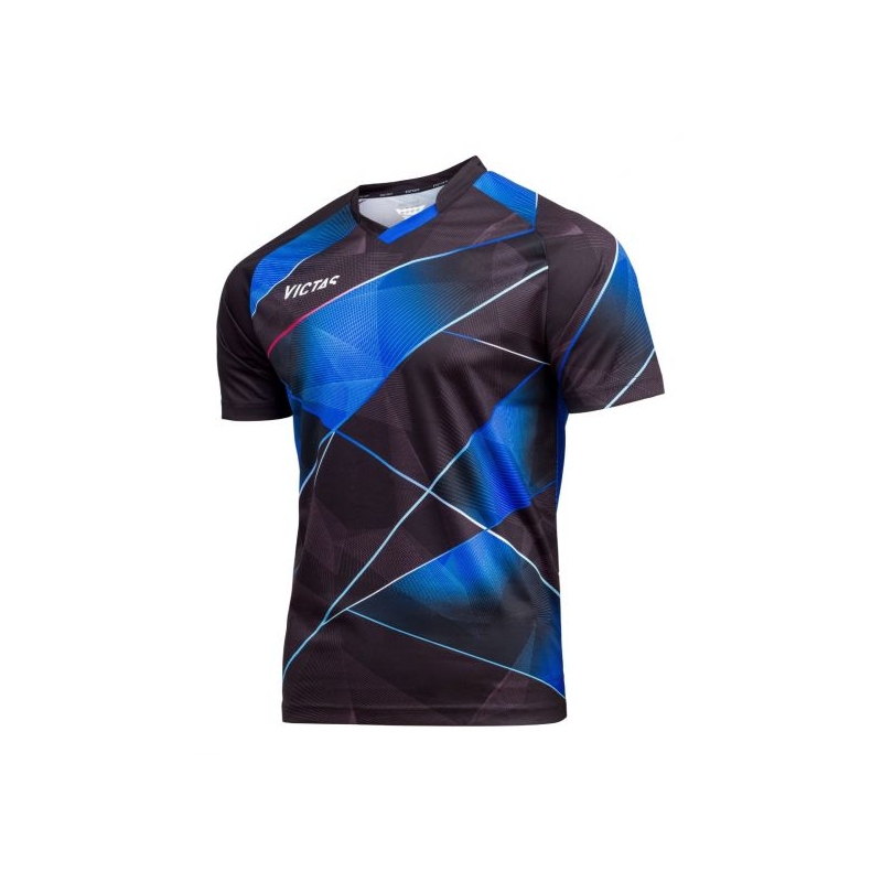 Victas V-Shirt 225 zwart-blauw