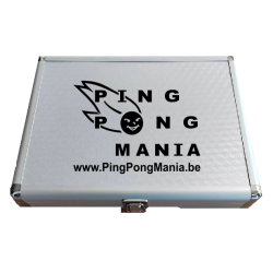 Alu Case PingPongMania zilver-zwart