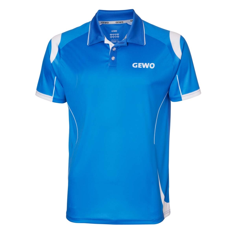 Gewo Shirt Terni Polyester blauw-wit