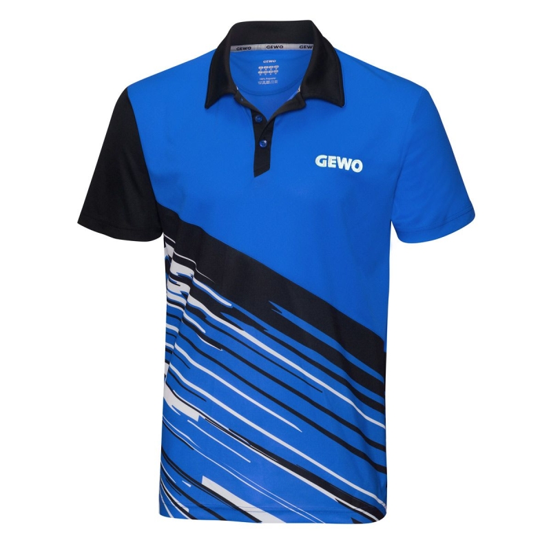 Gewo Shirt Linares blauw-zwart