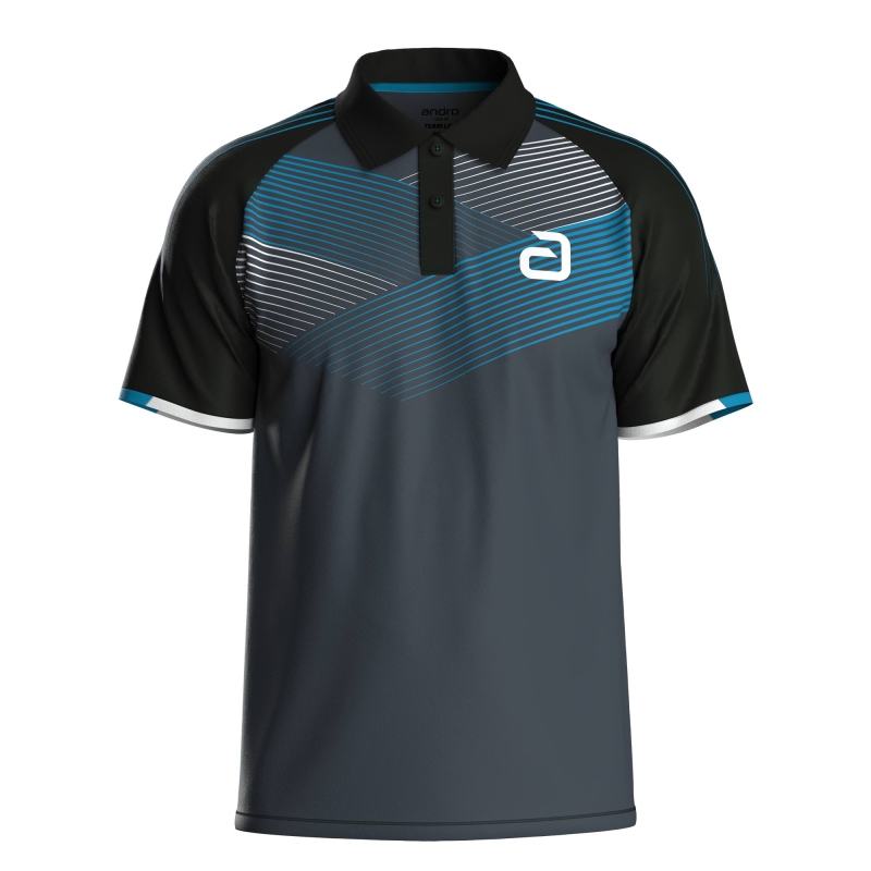 Andro Shirt Avos Katoen grijs-blauw