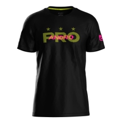 Andro Shirt Tylos zwart-neongeel