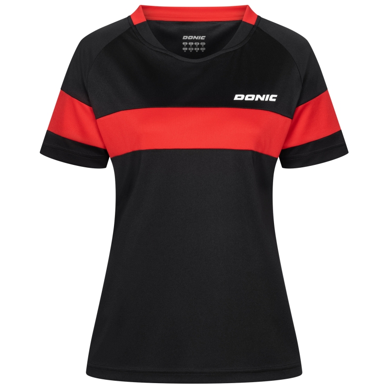 Donic Shirt Nitro Lady zwart-rood