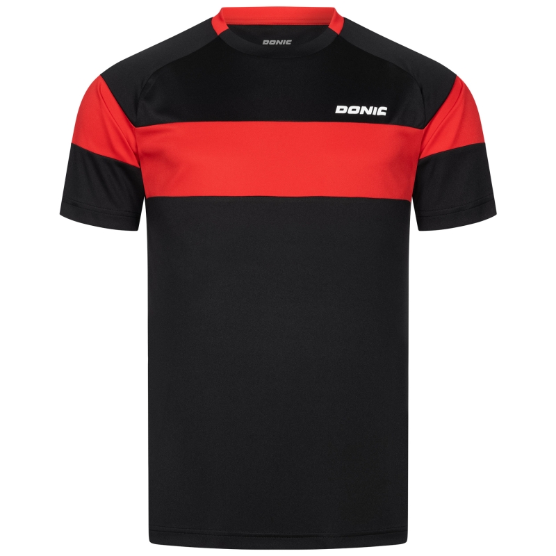 Donic T-Shirt Slate zwart-rood