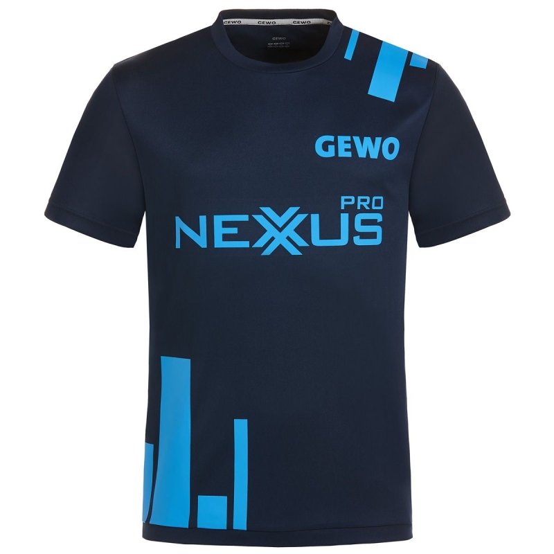 Gewo T-Shirt Bloques Promo zwart-blauw