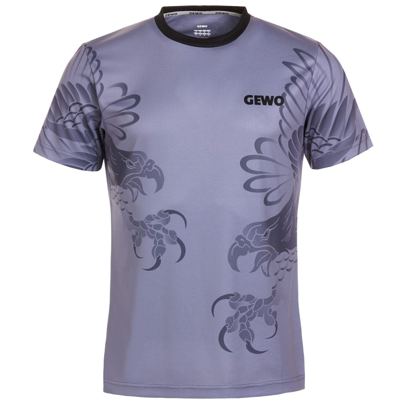 Gewo T-Shirt Eagle grijs-zwart