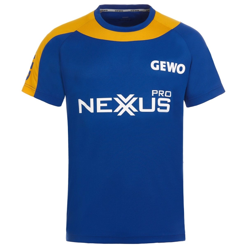 Gewo T-Shirt Rocco Promo Nexxus Pro blauw-geel