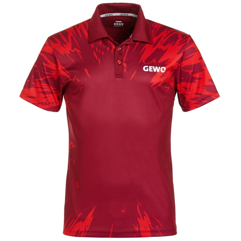 Gewo Shirt Mattia bordeaux-rood