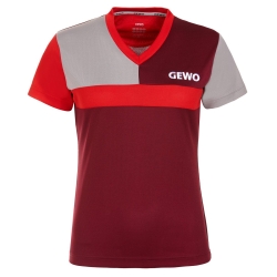 Gewo Shirt Ravenna Lady bordeaux-grijs-rood