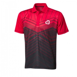 Andro Shirt Letis rood-zwart