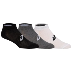 Asics Sokken PED (3 paar) wit + grijs + zwart