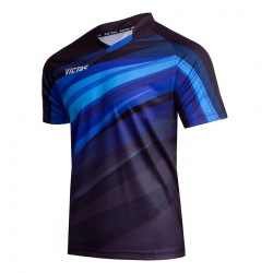 Victas V-Shirt 222 zwart-blauw