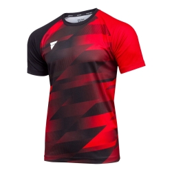 Victas V-T-Shirt 231 rood-zwart