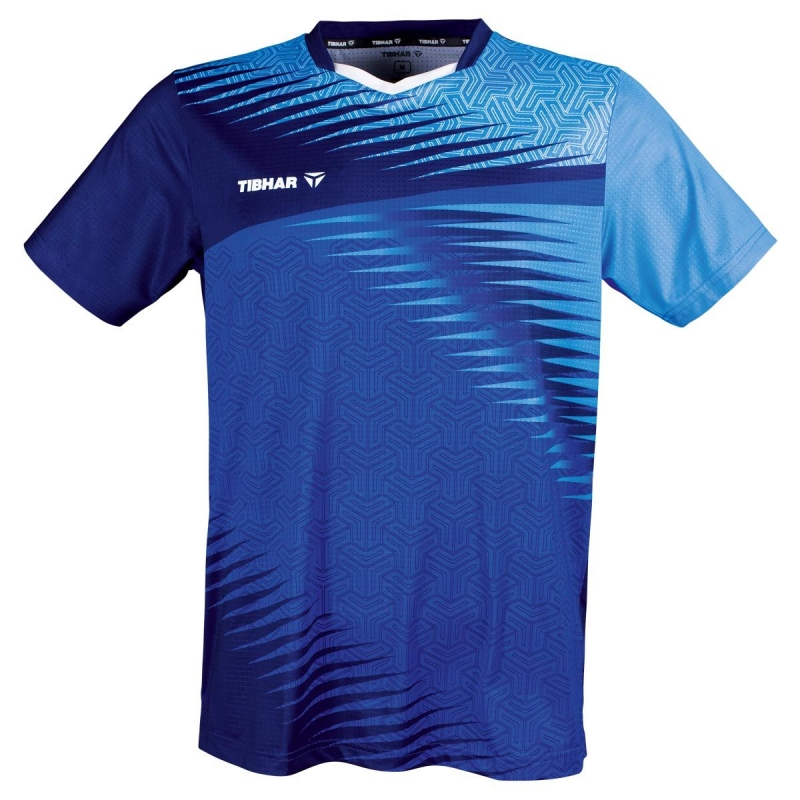 Tibhar Shirt Azur blauw-navy
