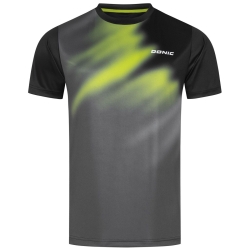 Donic T-Shirt Furious zwart-lime-grijs