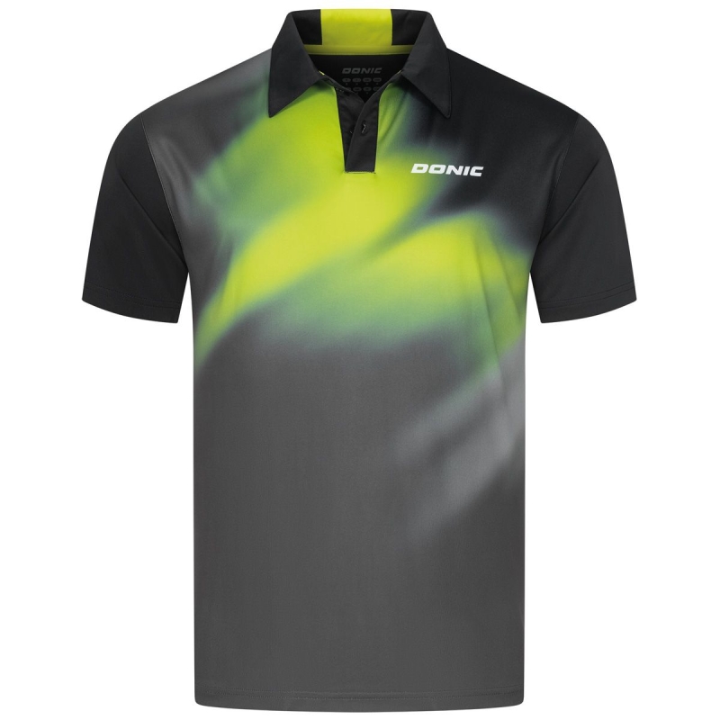 Donic Shirt Rhythm zwart-lime-grijs