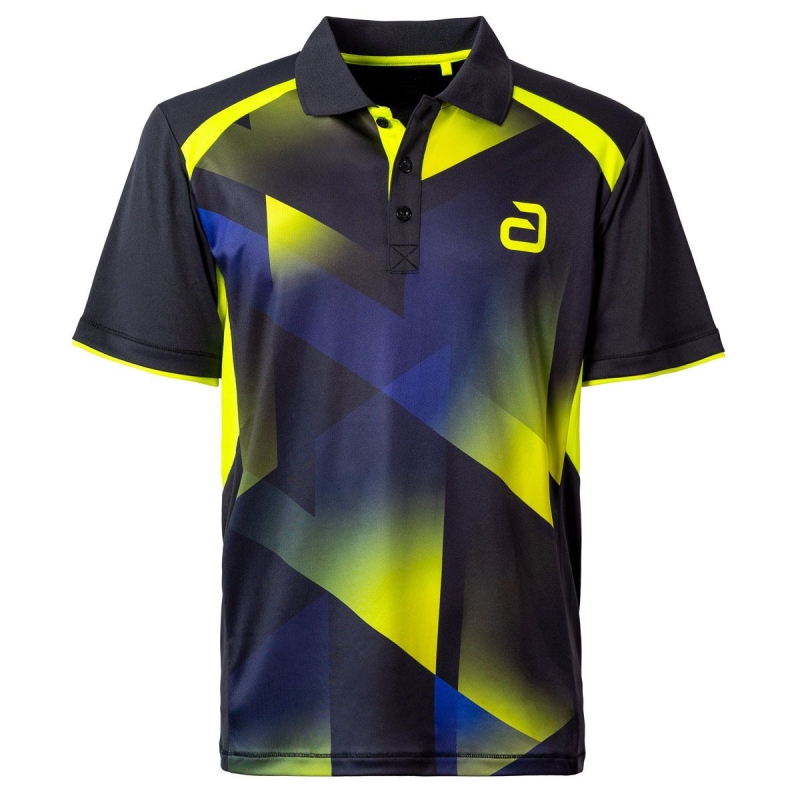 Andro Shirt Lanton zwart-geel