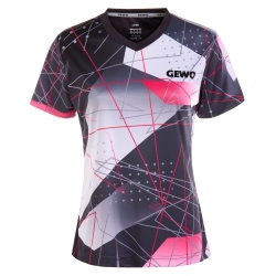 Gewo Shirt Lugo Lady zwart-roze