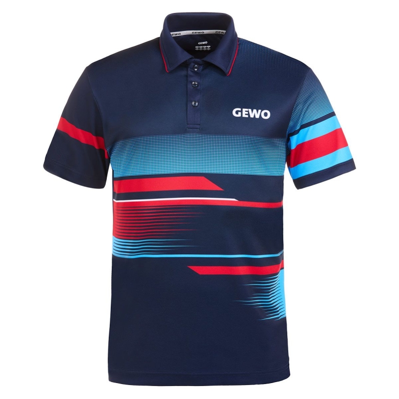 Gewo Shirt Sarno I navy-rood