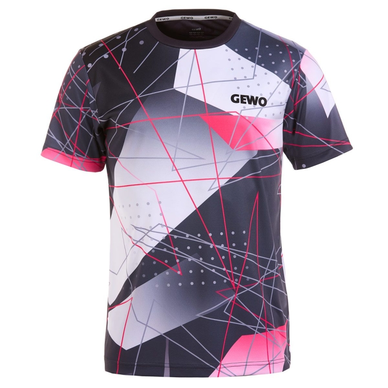 Gewo T-Shirt Lugo I zwart-roze
