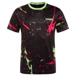 Gewo T-Shirt Tamarro II zwart-groen-roze