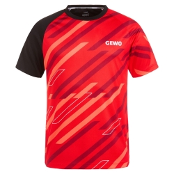 Gewo T-Shirt Ponza I rood-zwart