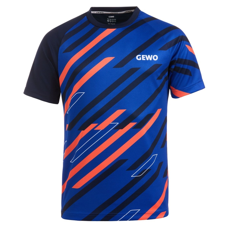 Gewo T-Shirt Ponza III navy-oranje