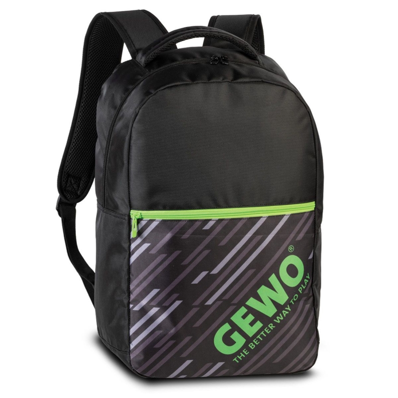 Gewo Rugzak Stripes * zwart-groen