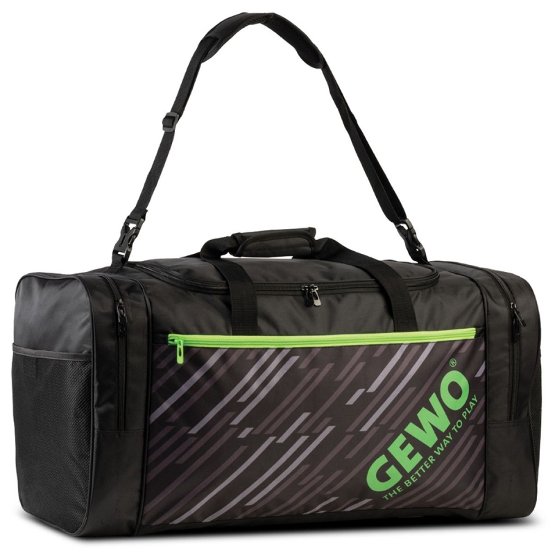 Gewo Sporttas Stripes XL * zwart-groen
