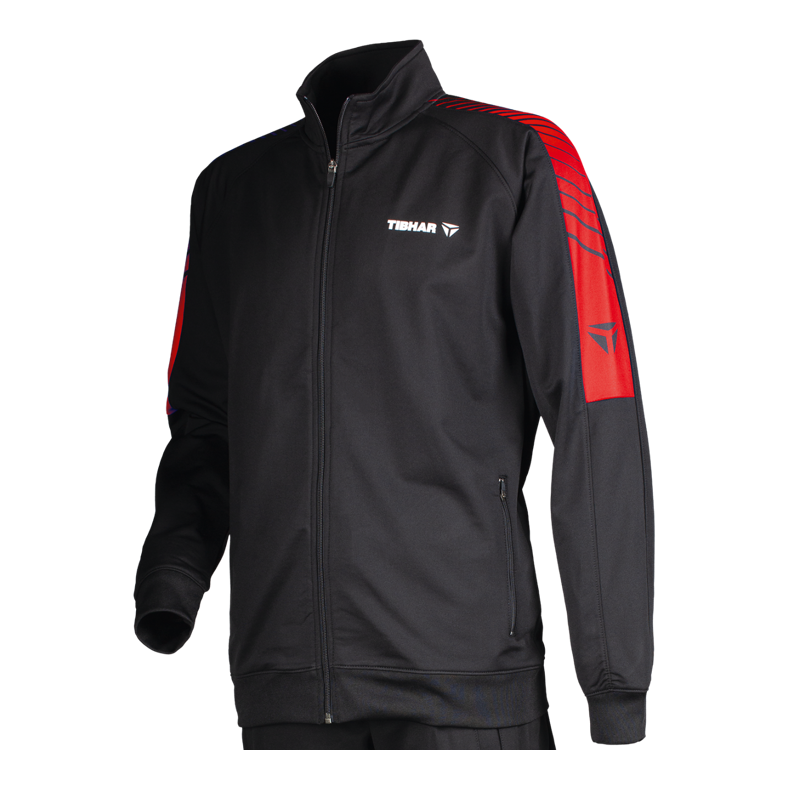 Tibhar Trainingsvest Domino zwart-rood