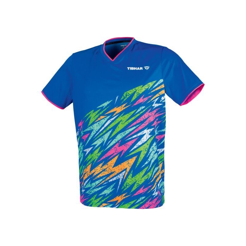 Tibhar Shirt Underbrush blauw-roze